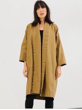 Elizabeth Suzann Clyde Trench, clay cotton canvas sz M